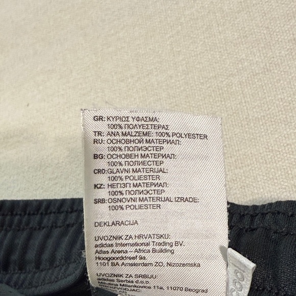 Adidas Black Joggers with White Stripes - Picture 8 of 9